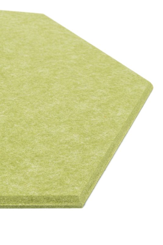 Panel filcowy ścienny dekoracyjny Multidecor Felly  40 x 46 cm  9 mm heksagon gładki zielony 2 szt.