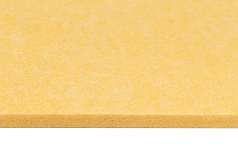 Panel filcowy ścienny dekoracyjny Multidecor Felly  40 x 46 cm  9 mm heksagon ryflowany żółty 2 szt.
