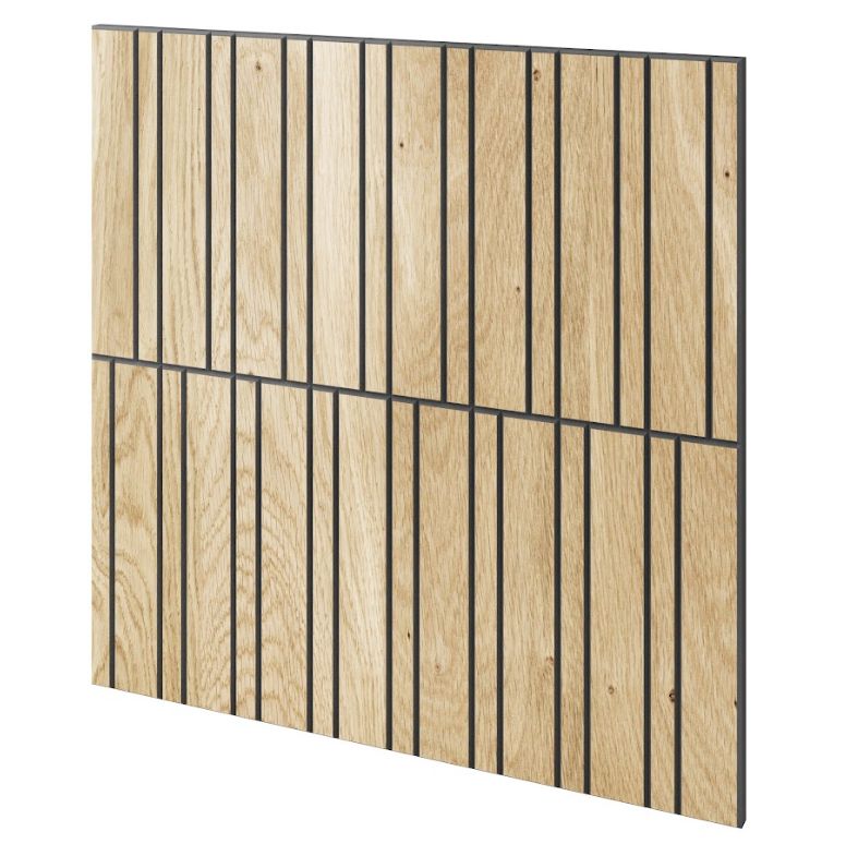 Panel frezowany fornir naturalny dębowy LAMELE3D Amsterdam 1 szt