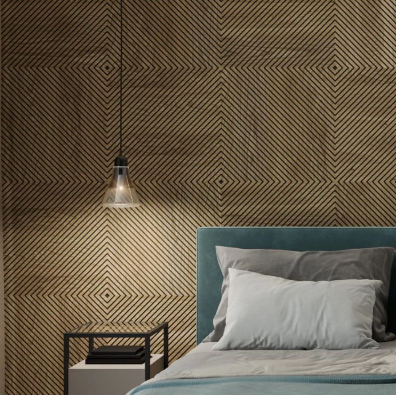 Panel frezowany fornir naturalny dębowy LAMELE3D Brekka 1 szt
