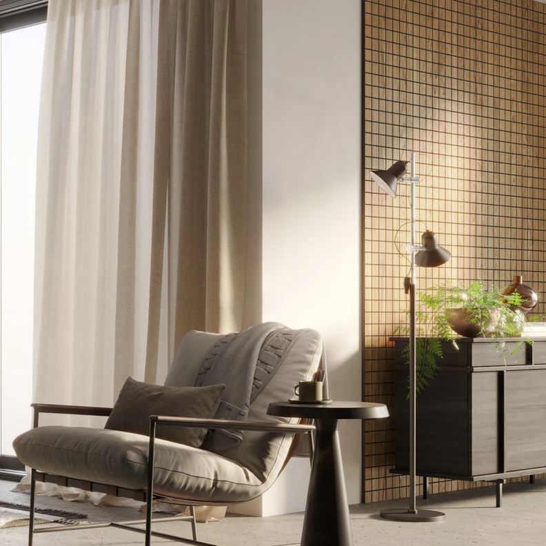 Panel frezowany fornir naturalny dębowy LAMELE3D Bruges 1 szt