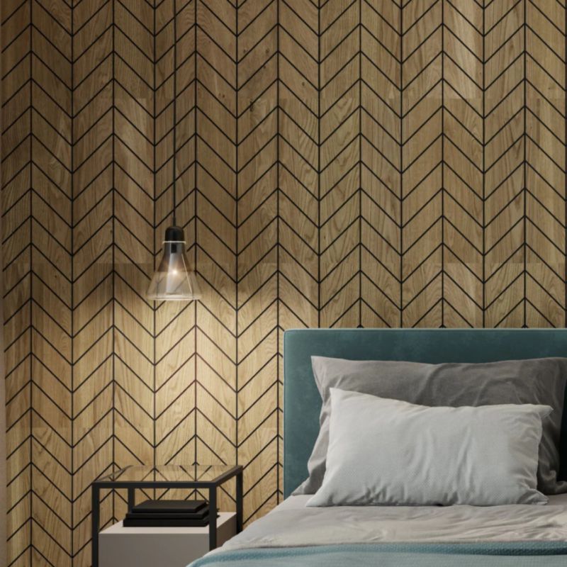 Panel frezowany fornir naturalny dębowy LAMELE3D Versailles 1 szt
