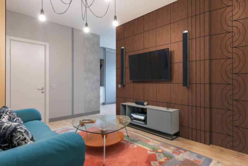 Panel frezowany Max-Stone MODERN 4 40x40 Orzech 1 szt.