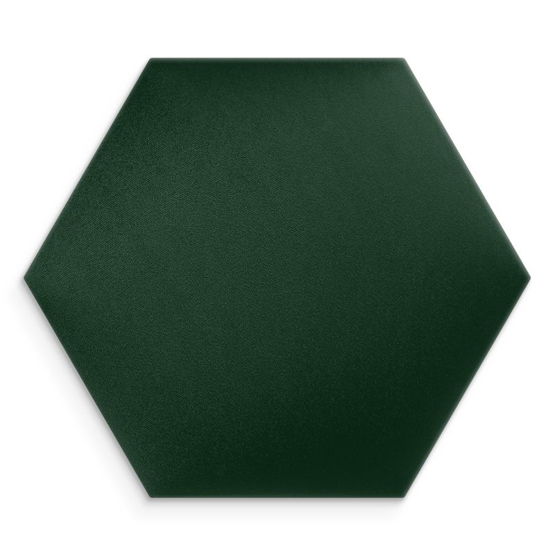 Panel INTESI ścienny tapicerowany heksagon butelkowa zieleń 30x26 cm 1 szt.