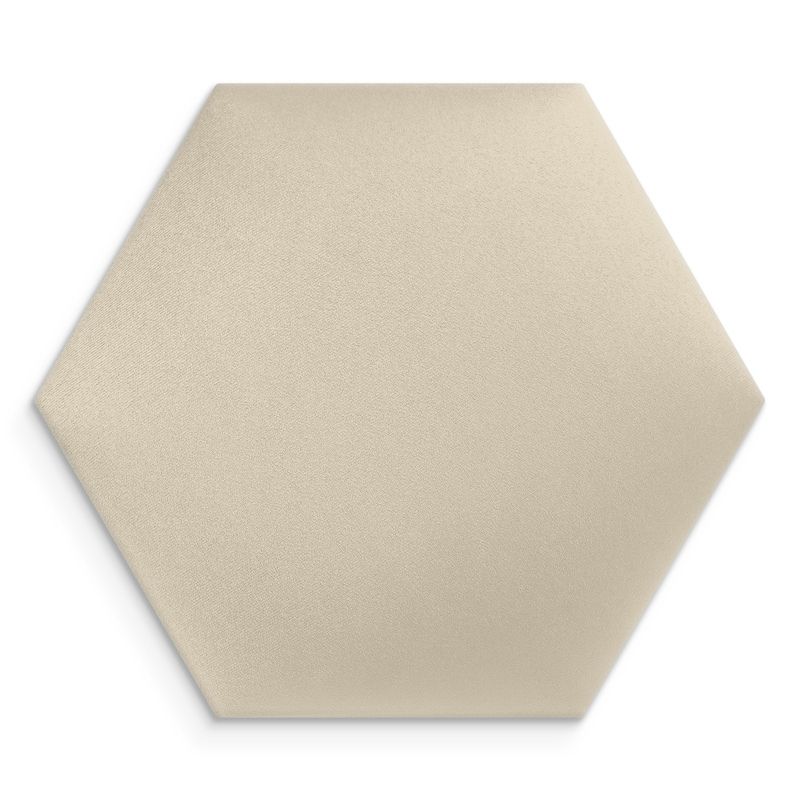 Panel INTESI ścienny tapicerowany heksagon kremowy 30x26 cm 1 szt.
