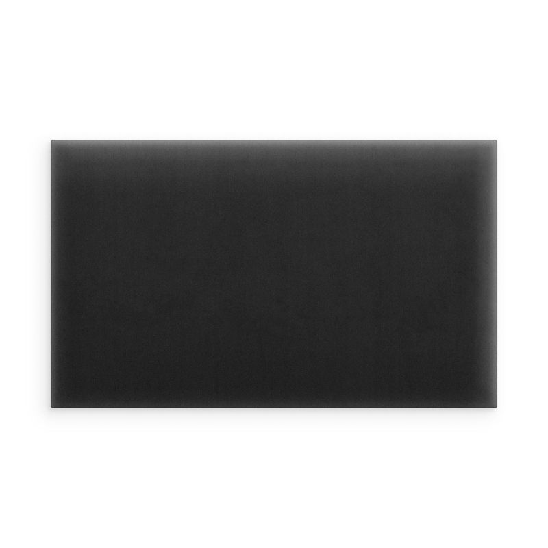 Panel INTESI ścienny tapicerowany Magic Velvet czarny prostokątny 60x15 cm 1 szt.