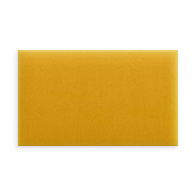 Panel INTESI ścienny tapicerowany Magic Velvet żółty 60 x 15 cm prostokątny 1 szt.