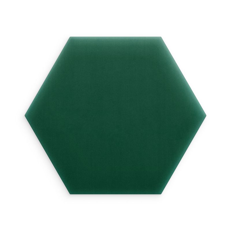 Panel INTESI Magic Velvet ścienny tapicerowany butelkowa zieleń 35x40 cm heksagon 1 szt.