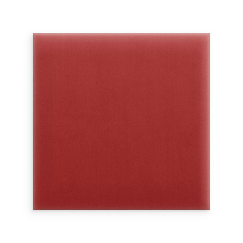 Panel INTESI Magic Velvet ścienny tapicerowany czerwony 30x30 cm kwadratowy 1 szt.