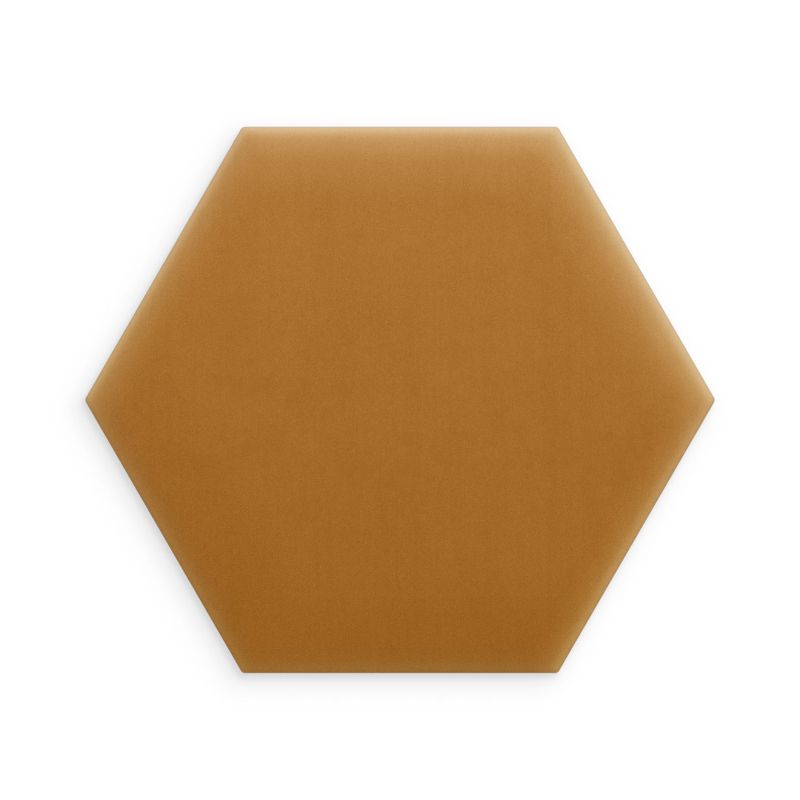 Panel INTESI Magic Velvet ścienny tapicerowany miodowy 35x40 cm heksagon 1 szt.