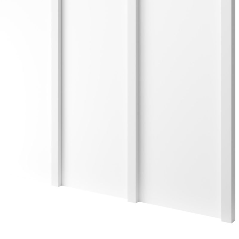 Panel Japandi LAMELE3D  Biały mat 1 szt