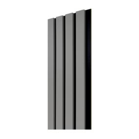 Panel lamelowy 4-elementowy szary 0,049 m2