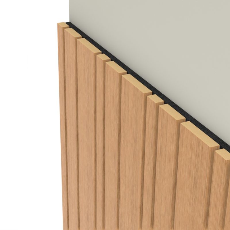 Panel lamelowy akustyczny ścienny Foge dąb 30 x 280 cm dąb saragossa