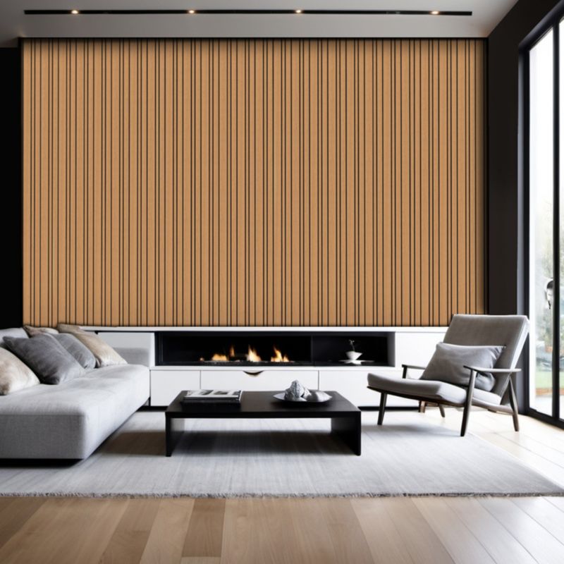Panel lamelowy akustyczny ścienny Foge dąb 30 x 280 cm dąb saragossa