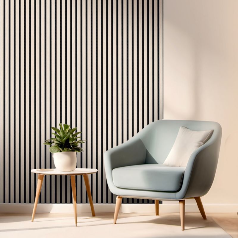 Panel lamelowy akustyczny ścienny Foge dąb 60 x 280 cm dąb jasny