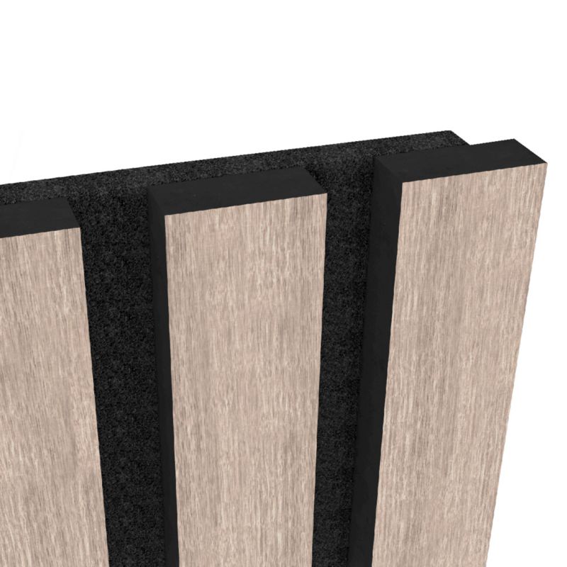 Panel lamelowy akustyczny ścienny Foge dąb 60 x 280 cm dąb jasny