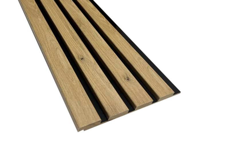 Panel lamelowy ścienny 275 x 16,8 x 1,1 cm dąb górski