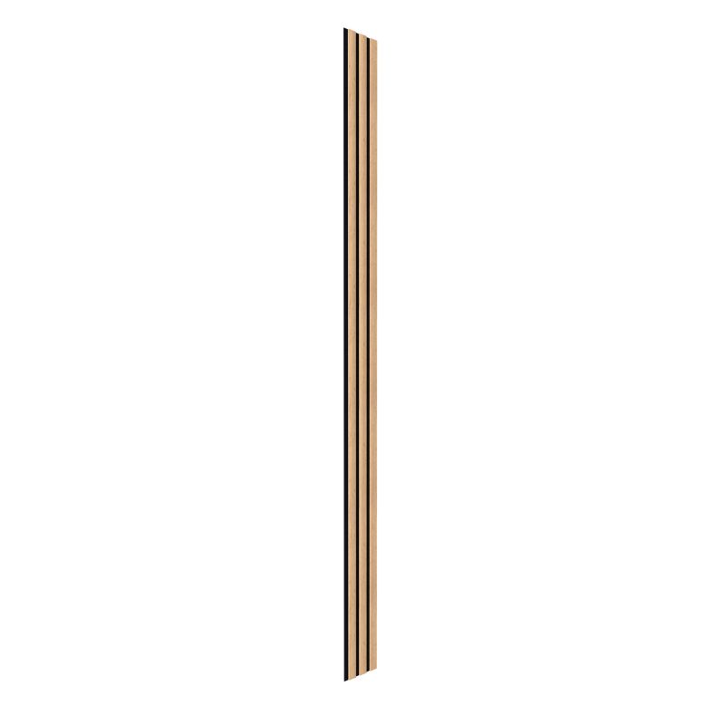 Panel lamelowy ścienny na filcu Radex Lamell 270 x 15 cm dąb saragossa/czarny
