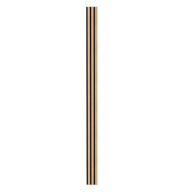 Panel lamelowy ścienny na filcu Radex Lamell 270 x 15 cm dąb saragossa/czarny
