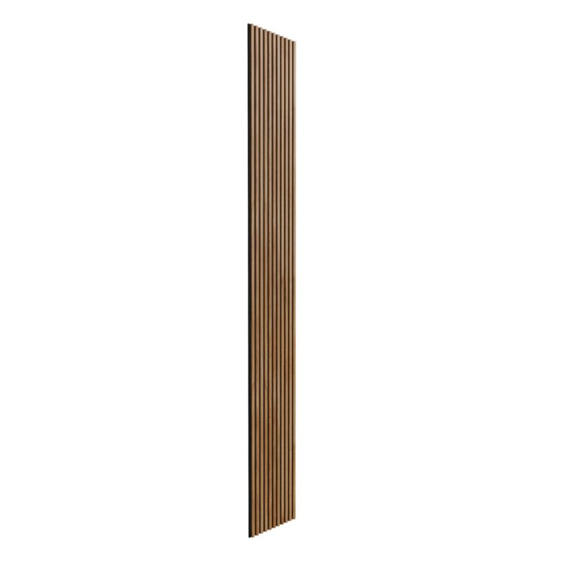 Panel lamelowy ścienny na filcu sosna 265 x 30 cm czarny / akacja soft
