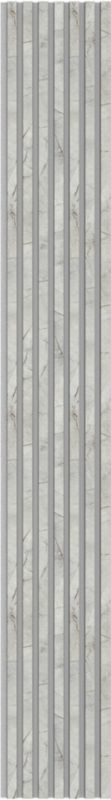 Panel lamelowy ścienny na filcu Vertical Line MDF 30 x 265 cm szary / kamień
