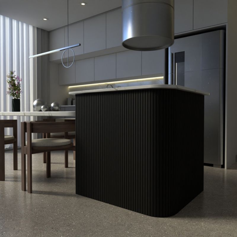 Panel lamelowy ścienny OK WALL MDF 90 x 40 cm czarny