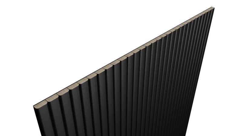 Panel lamelowy ścienny OK WALL MDF 90 x 40 cm czarny