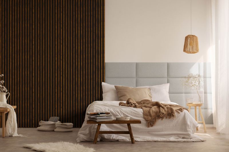 Panel lamelowy ścienny Stegu Linea Comfort MDF 265 x 24,5 x 3 cm orzech / czarny