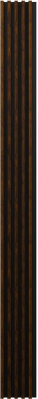 Panel lamelowy ścienny Stegu Linea Comfort MDF 265 x 24,5 x 3 cm orzech / czarny