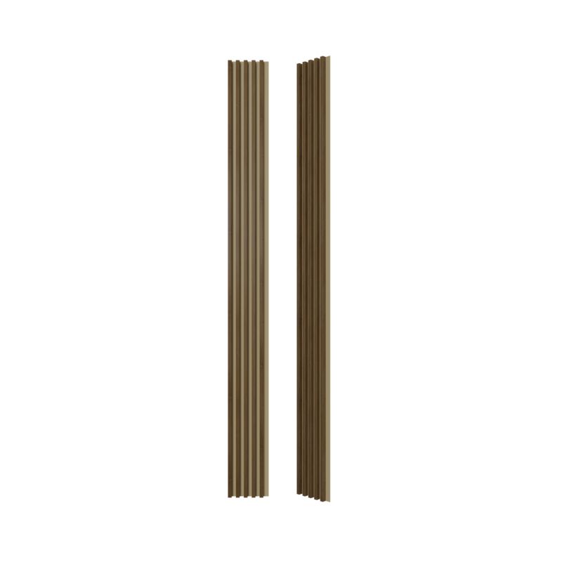 Panel lamelowy ścienny Stegu Linea Comfort MDF 265 x 24,5 x 3 cm tobacco pine / cashmere