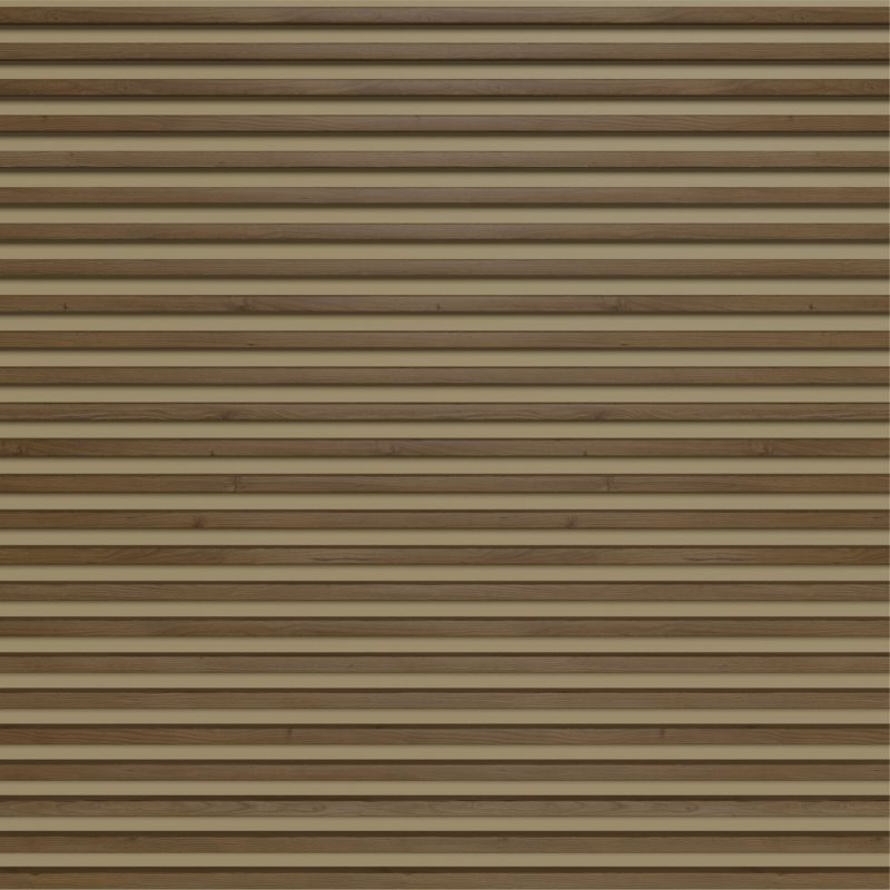 Panel lamelowy ścienny Stegu Linea Comfort MDF 265 x 24,5 x 3 cm tobacco pine / cashmere