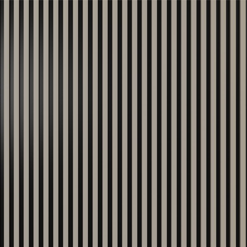 Panel lamelowy ścienny Stegu Linea Select MDF 265 x 24,5 cm kaszmir / czarny