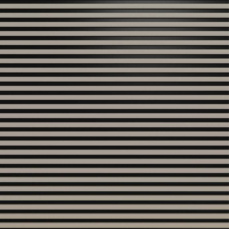 Panel lamelowy ścienny Stegu Linea Select MDF 265 x 24,5 cm kaszmir / czarny