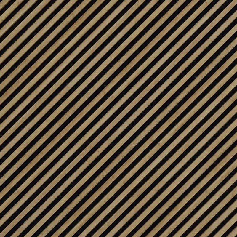 Panel lamelowy ścienny Stegu Linea Silento MDF 265 x 24,5 cm dąb/czarny