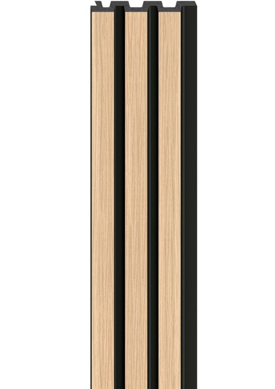 Panel lamelowy ścienny Vox Linerio M-line polistyren 265 x 12,2 cm czarny / brązowy