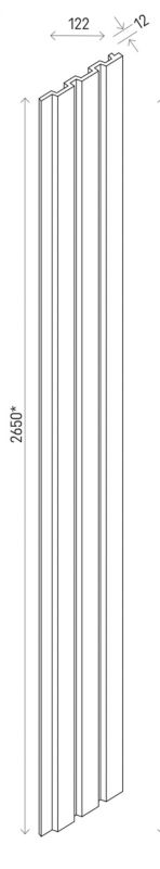 Panel lamelowy Vox Linerio M-line Natural Black 0,32 m2