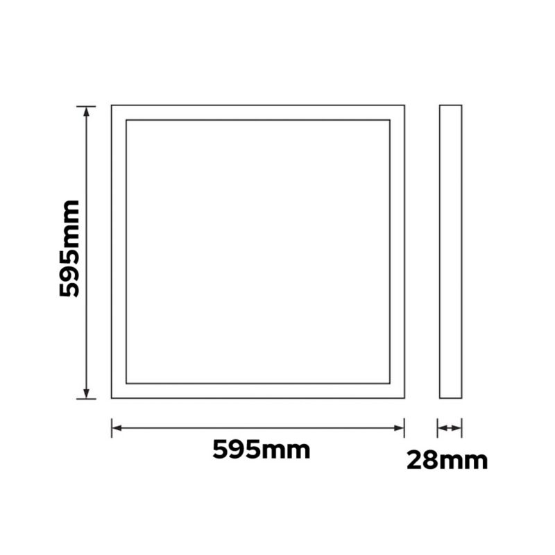 Panel LED backlit 60x60 HOROZ podtynkowy 50W 5000lm 3CCT IP20 kwadratowy biały ANDROMEDA 1 szt.