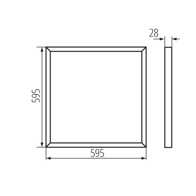 Panel LED LL PANEL N/P40W-NW 66656 LightLogic natynkowy kwadratowy IP20 1 szt.