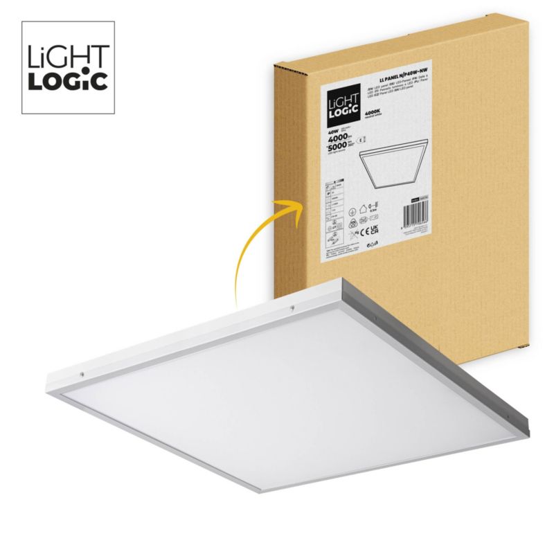Panel LED LL PANEL N/P40W-NW 66656 LightLogic natynkowy kwadratowy IP20 1 szt.