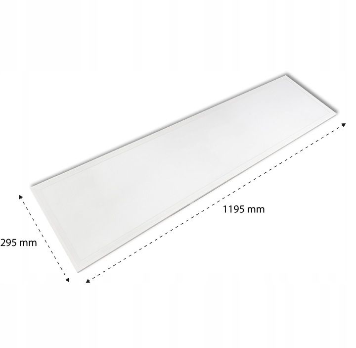 Panel LED MasterLED Fixo 40W 30x120 cm IP20 4000K sufitowy plafon biały 1 szt.