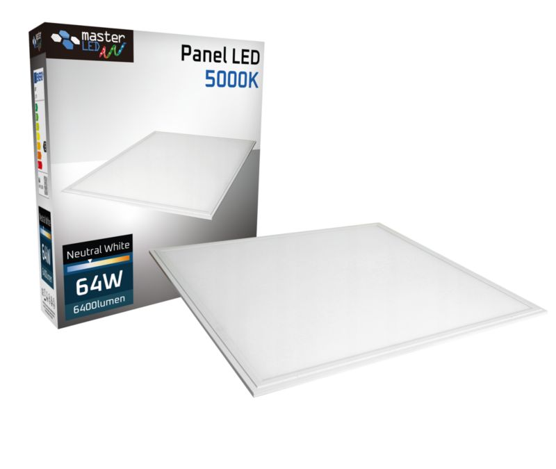 Panel LED MasterLED Lumio 64W 60x60cm IP20 5000K podtynkowy podwieszany biały 1 szt.