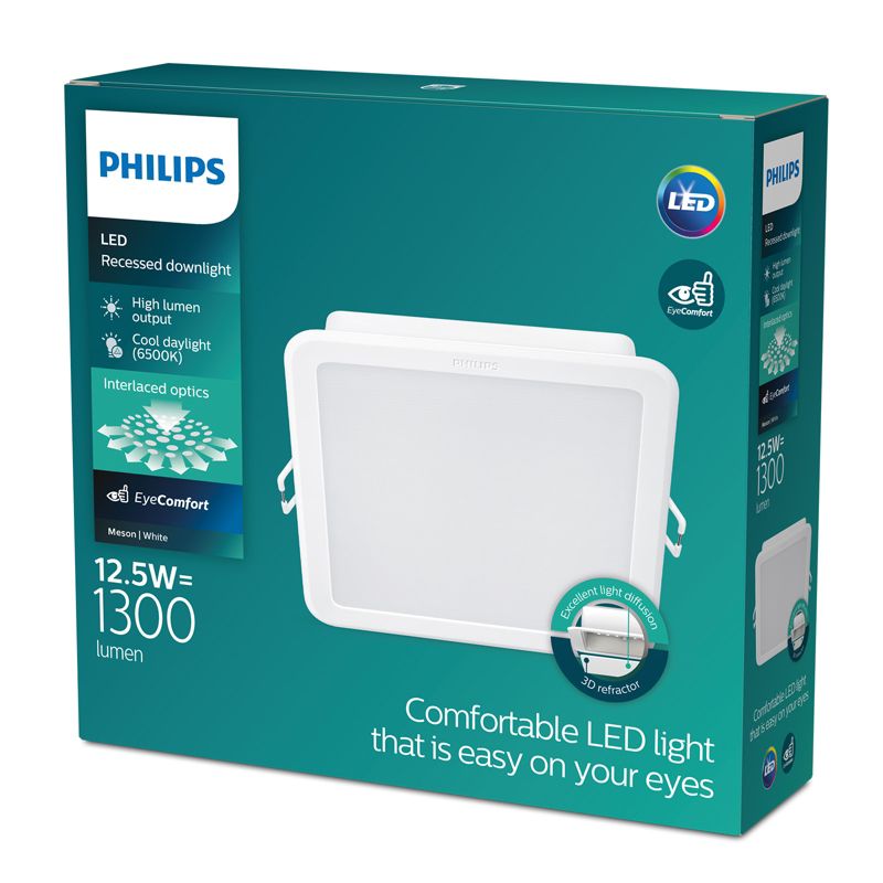 Panel LED Meson Philips Oprawa Podtynkowa Wpuszczana LED 12.5W 960lm 6500K Biała 1 szt.