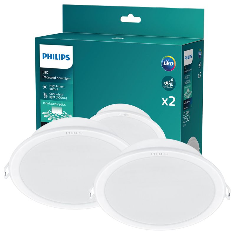 Panel LED Meson Philips Oprawa Podtynkowa Wpuszczana LED 23.5W 2550lm 4000K Biała 2 szt.