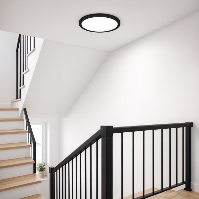 Panel LED XUDO 24W 2-in-1 biały neutralny 4000K plafon czarny okrągły 1 szt.