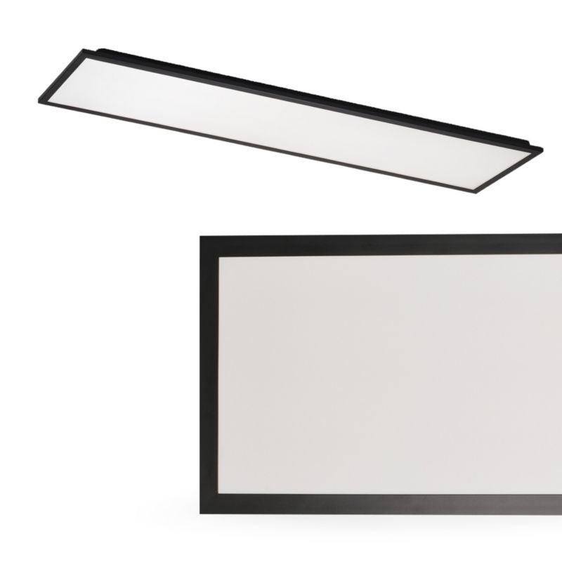 Panel LightLogic natynkowy LL 48W 30x120 B 67065 czarny sufitowy prostokątny  4000K 6000lm 1szt.