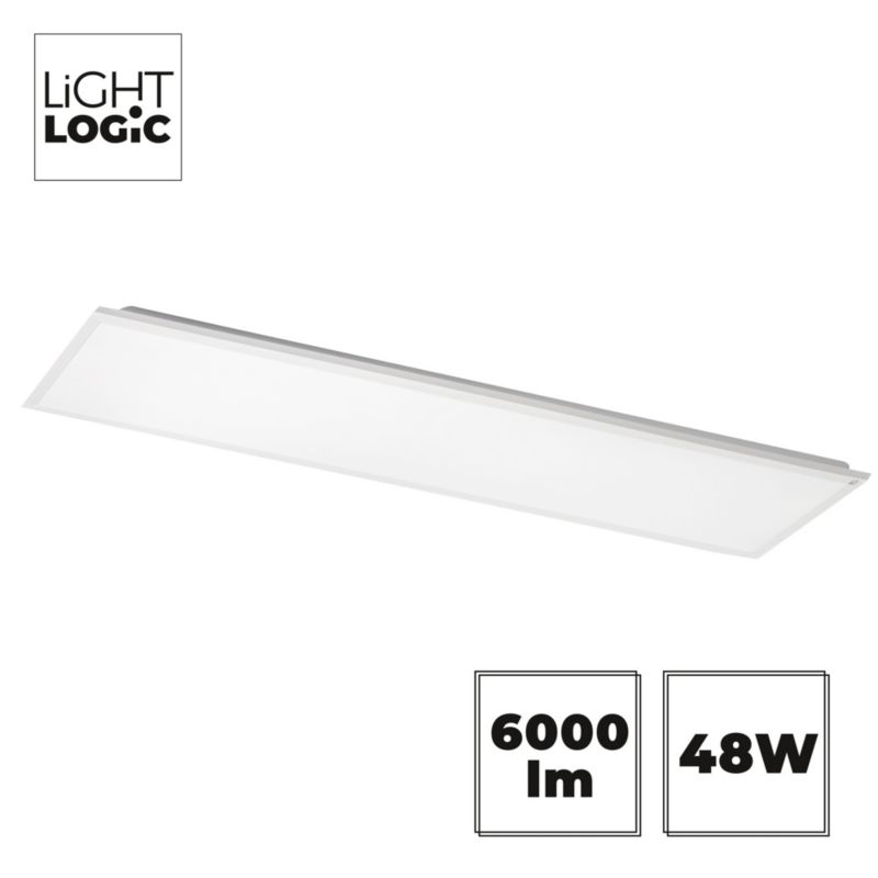 Panel  LightLogic natynkowy  LL 48W 30x120 W 67064 sufitowy biały 4000K prostokątny 1 szt.