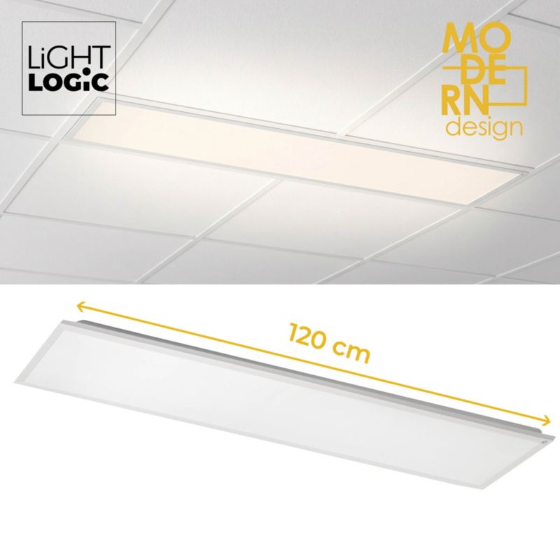 Panel  LightLogic natynkowy  LL 48W 30x120 W 67064 sufitowy biały 4000K prostokątny 1 szt.