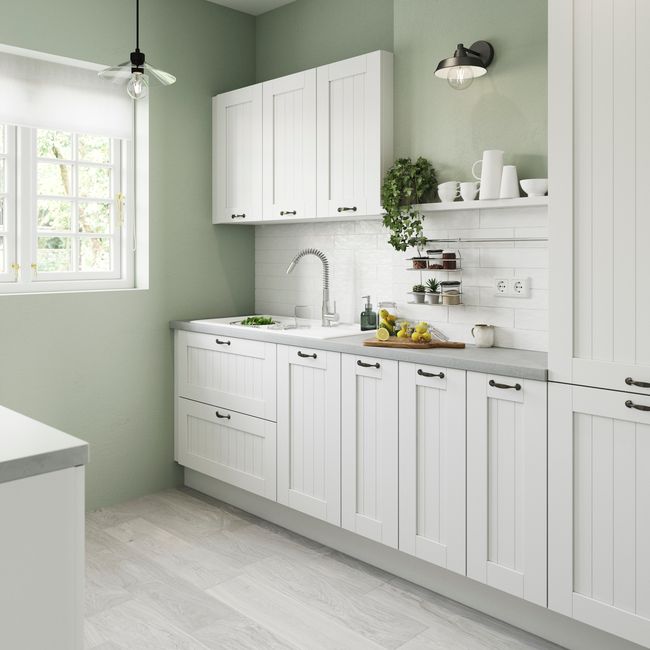 Panel maskujący GoodHome Alpinia 61 x 90 cm biały mat