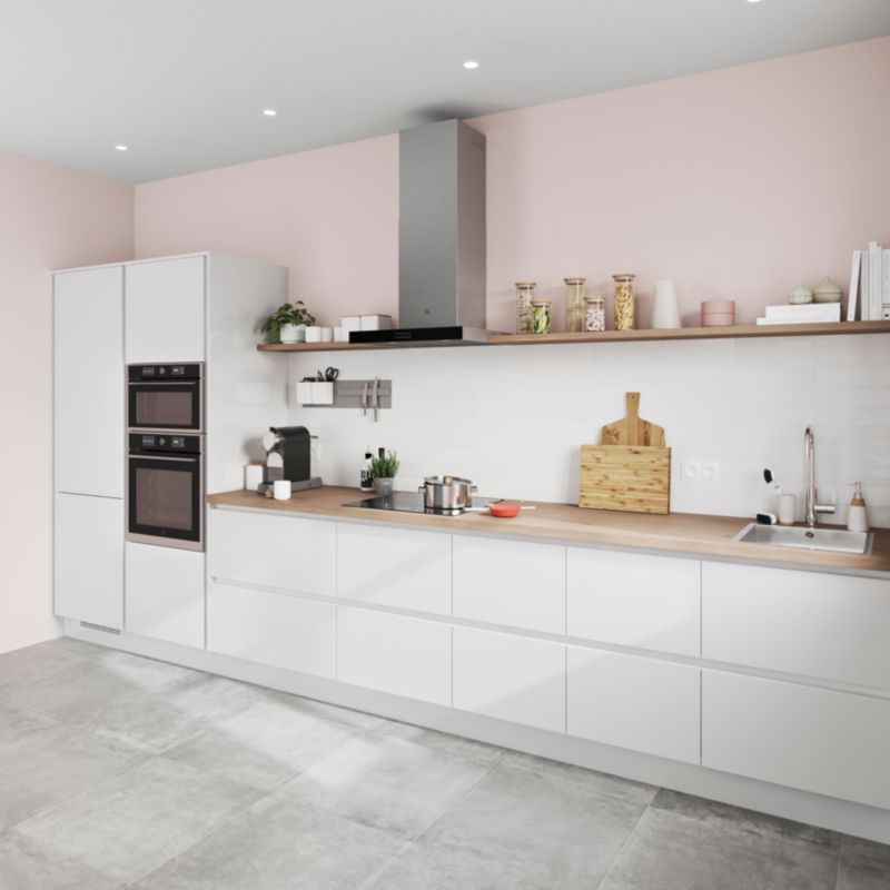 Panel maskujący GoodHome Stevia / Garcinia Innovo 64 x 240 cm biały połysk
