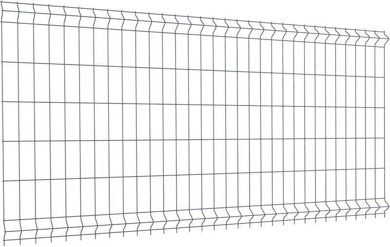 Panel ogrodzeniowy 123 x 250 cm oczko 8 x 20 cm drut 3,1 mm antracyt